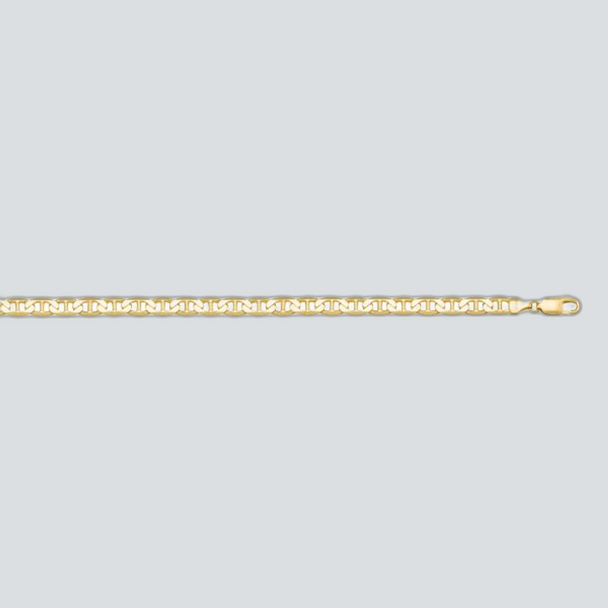 N313 - YELLOW GOLD SOLID FLAT ANCHOR LINK