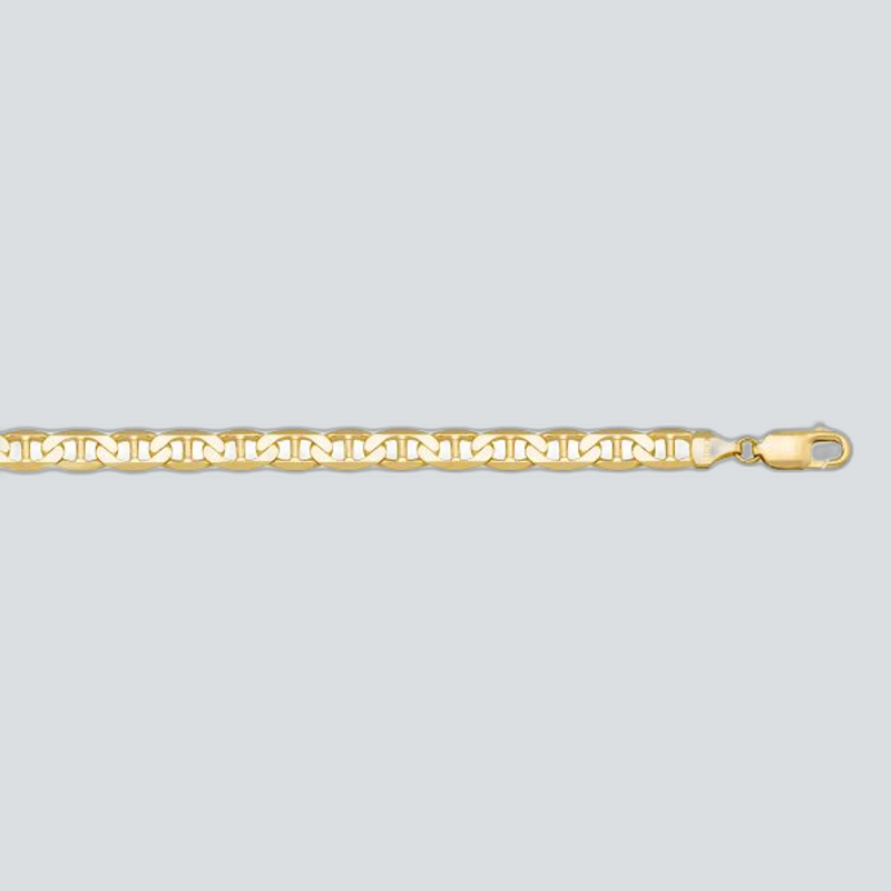 N316 - YELLOW GOLD SOLID FLAT ANCHOR LINK