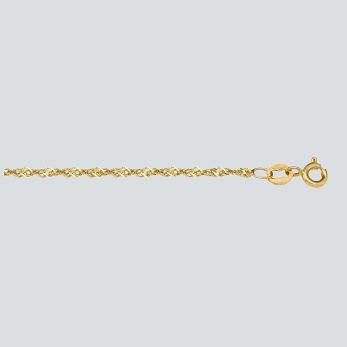 N122-LT - YELLOW GOLD SOLID SINGAPORE LINK