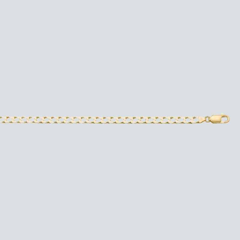 N220 - YELLOW GOLD SOLID SQUARED LINK