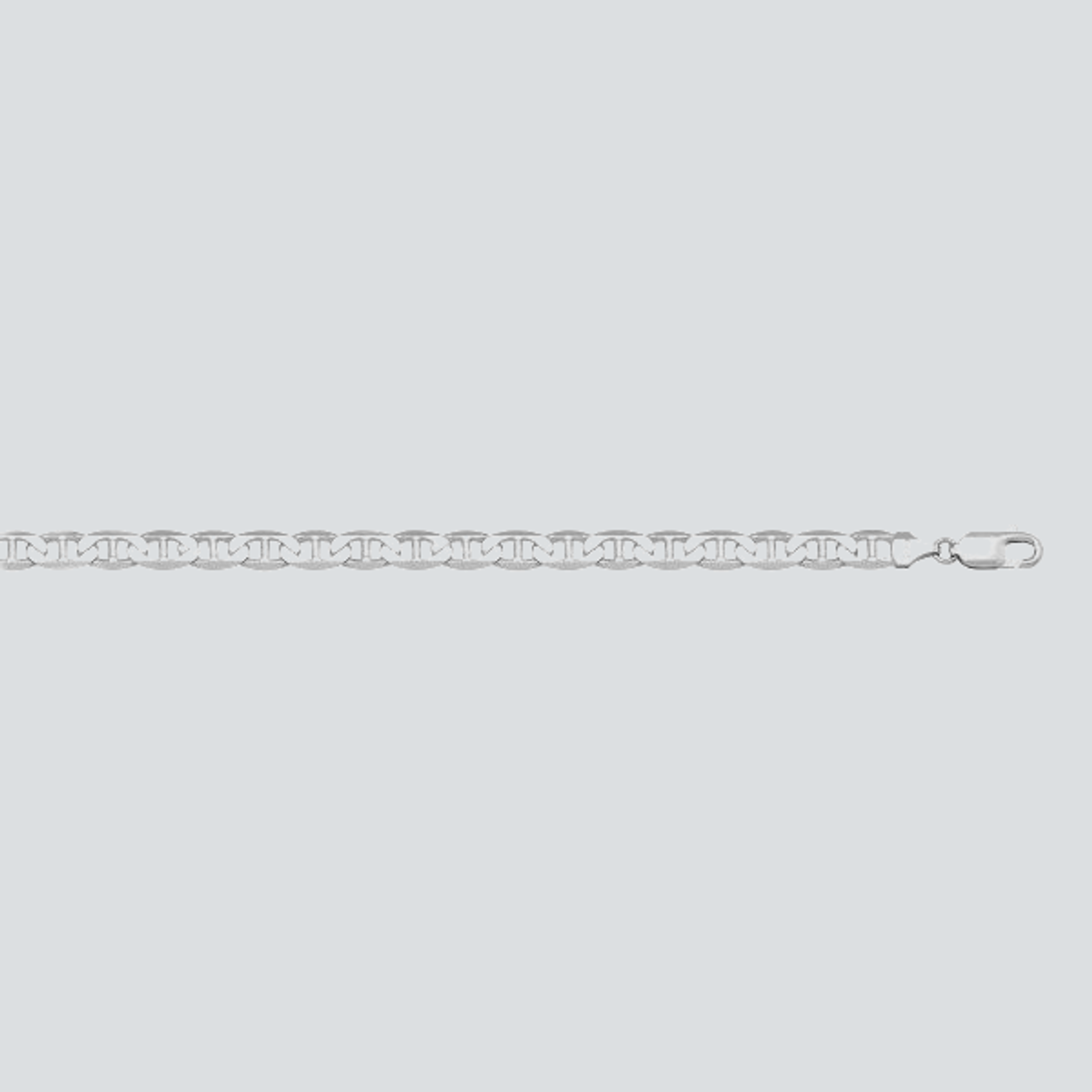 N315W WHITE GOLD SOLID FLAT ANCHOR