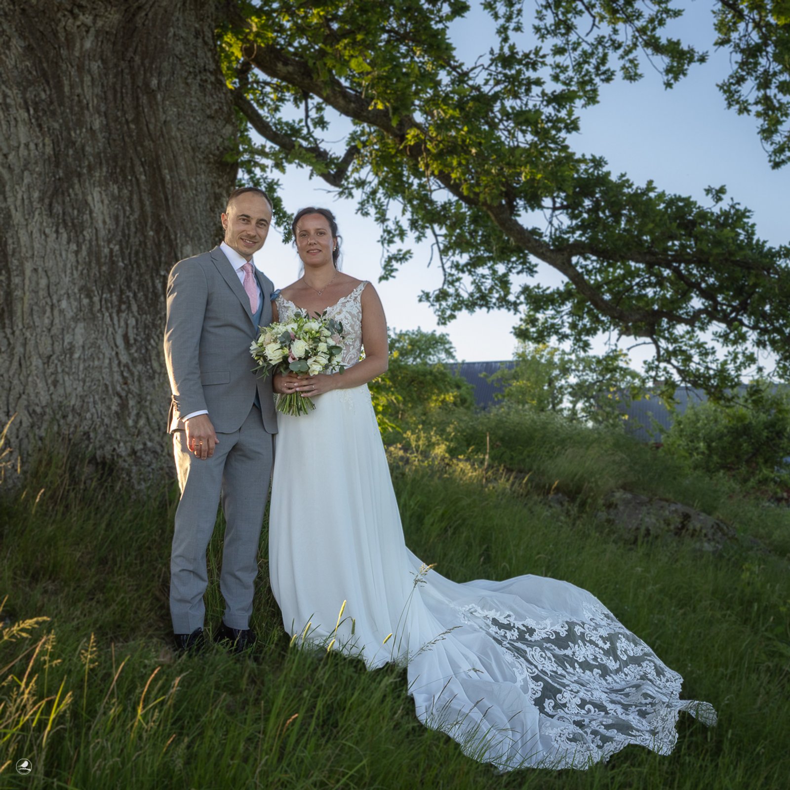 Brudebilde av Karoline og Christopher