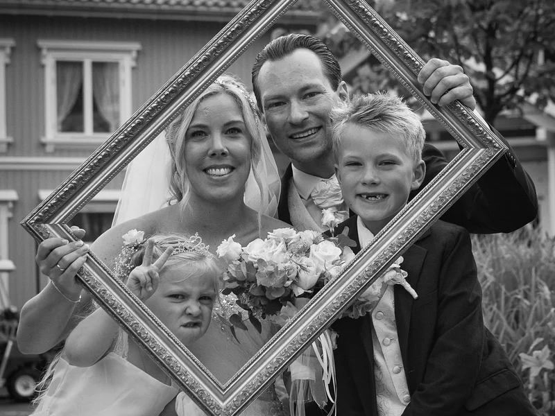 Bryllupsbilde Stine og Henning