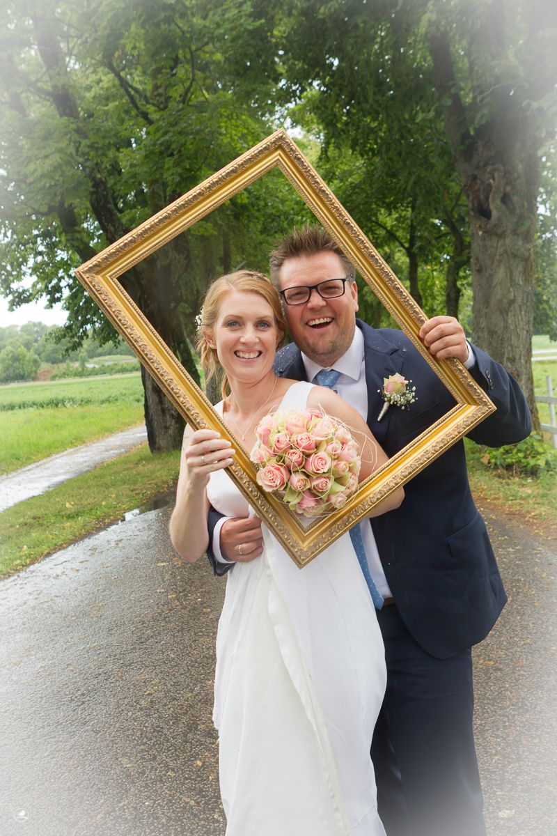 Bryllupsbilde av Christine og Kim