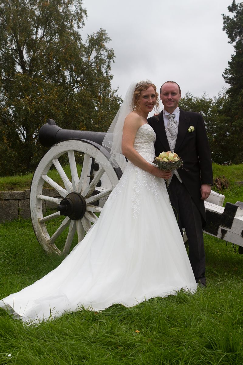 Bryllupsbilde av Inger-Lise og Stein