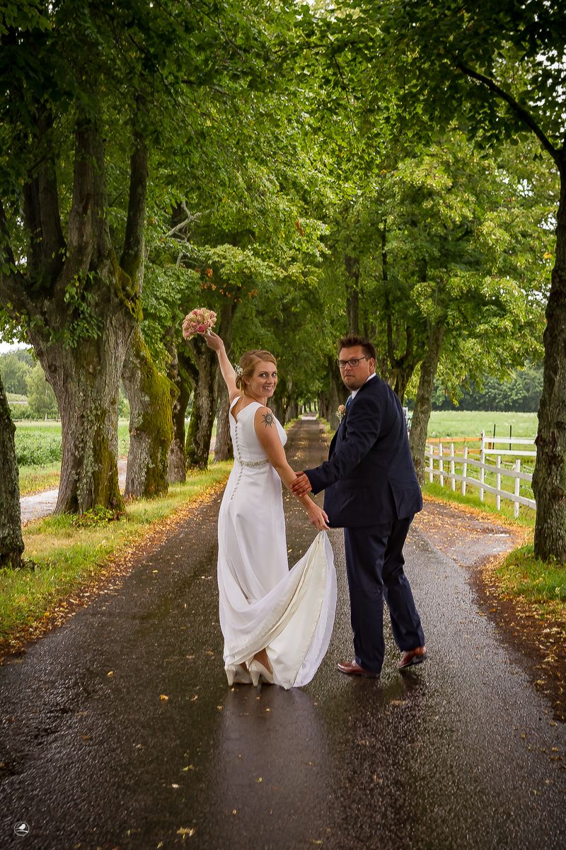 Bryllupsbilde av Christine og Kim