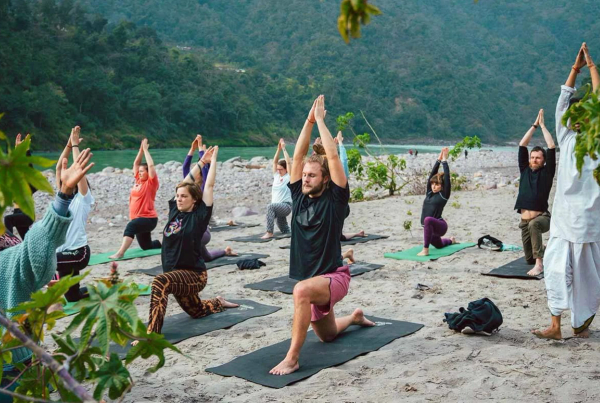 Yoga by the Ganga