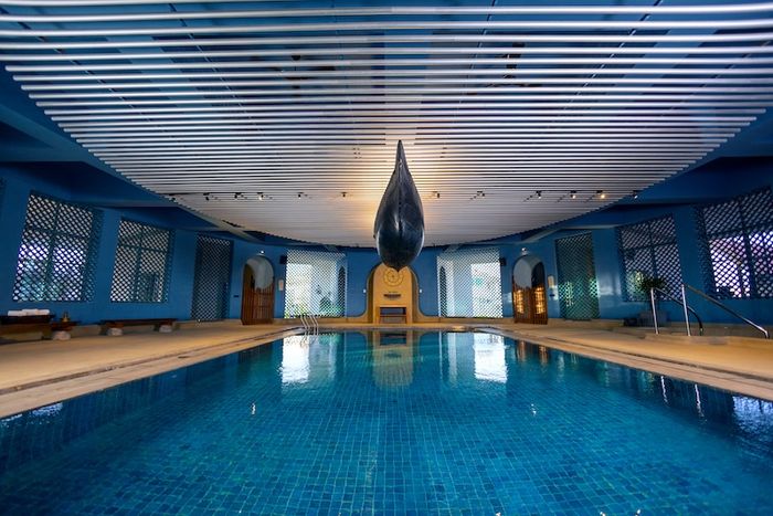 Pool used for the aqua sound bath