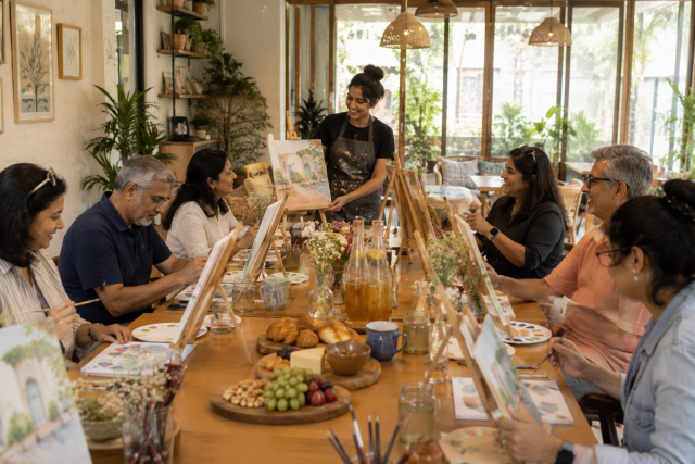 Meet, Eat & Paint Event