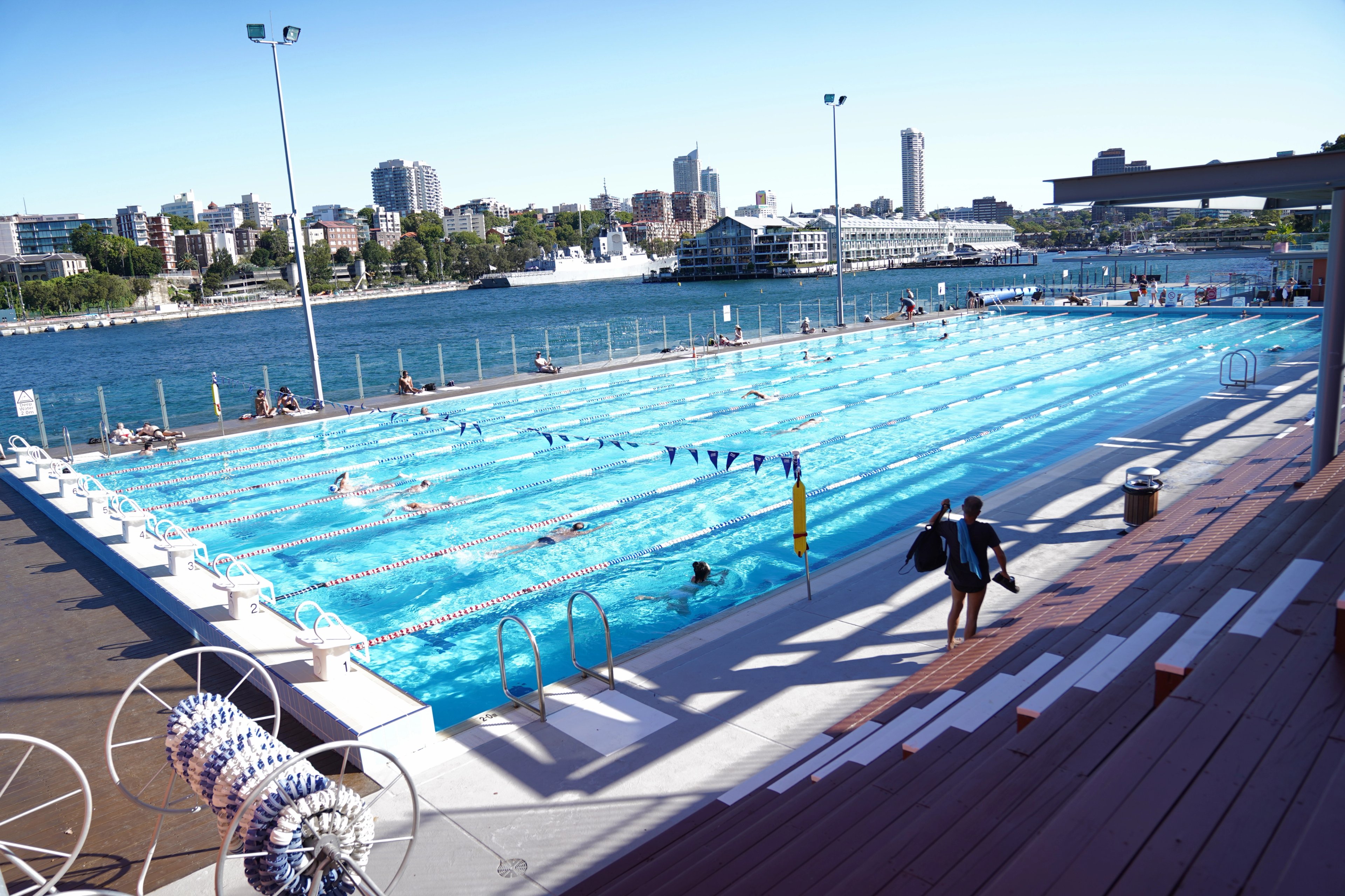 Outdoor 50m pool at Andrew (Boy) Charlton Pool