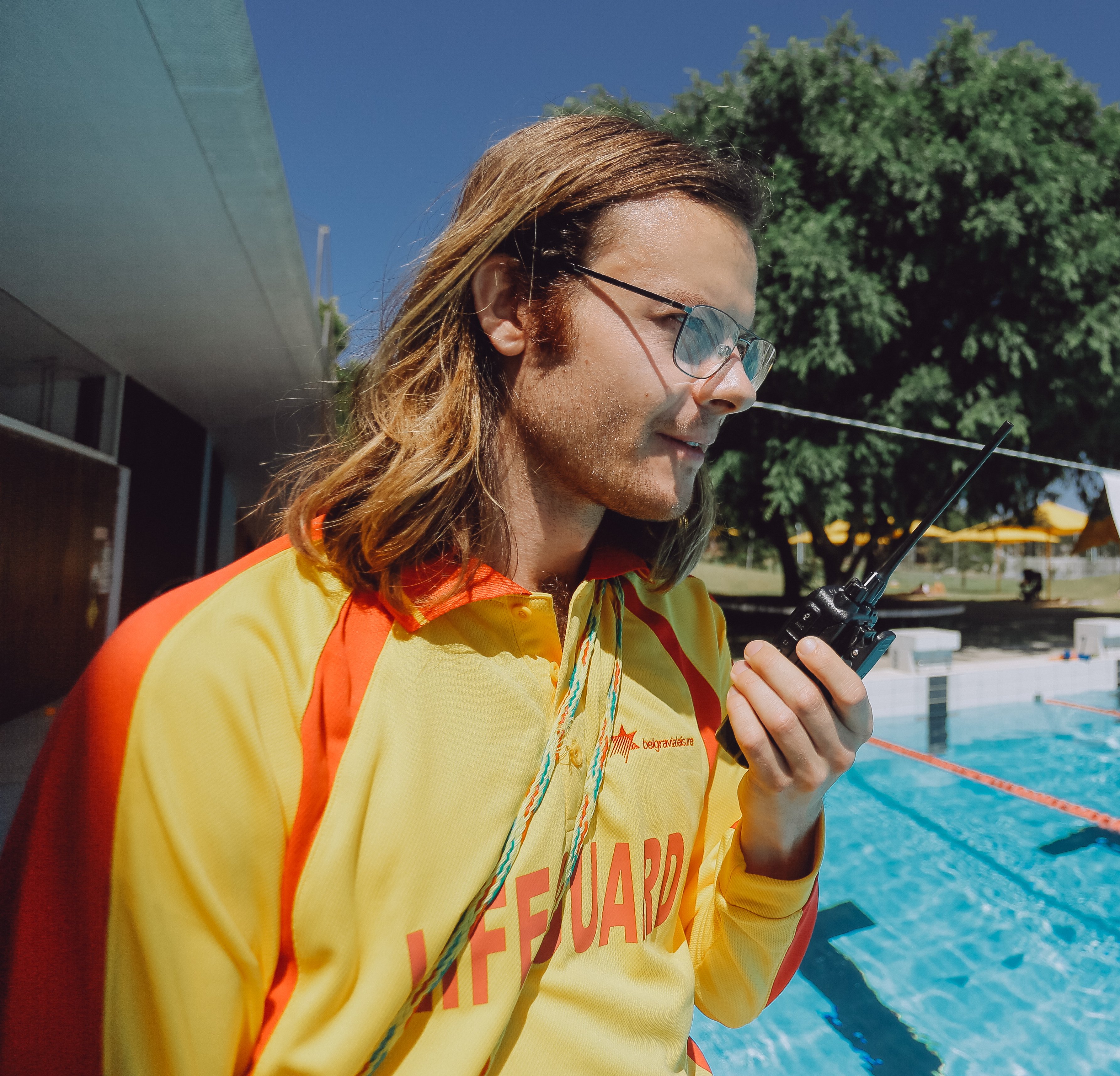 Lifeguard working at Prince Alfred Park Pool