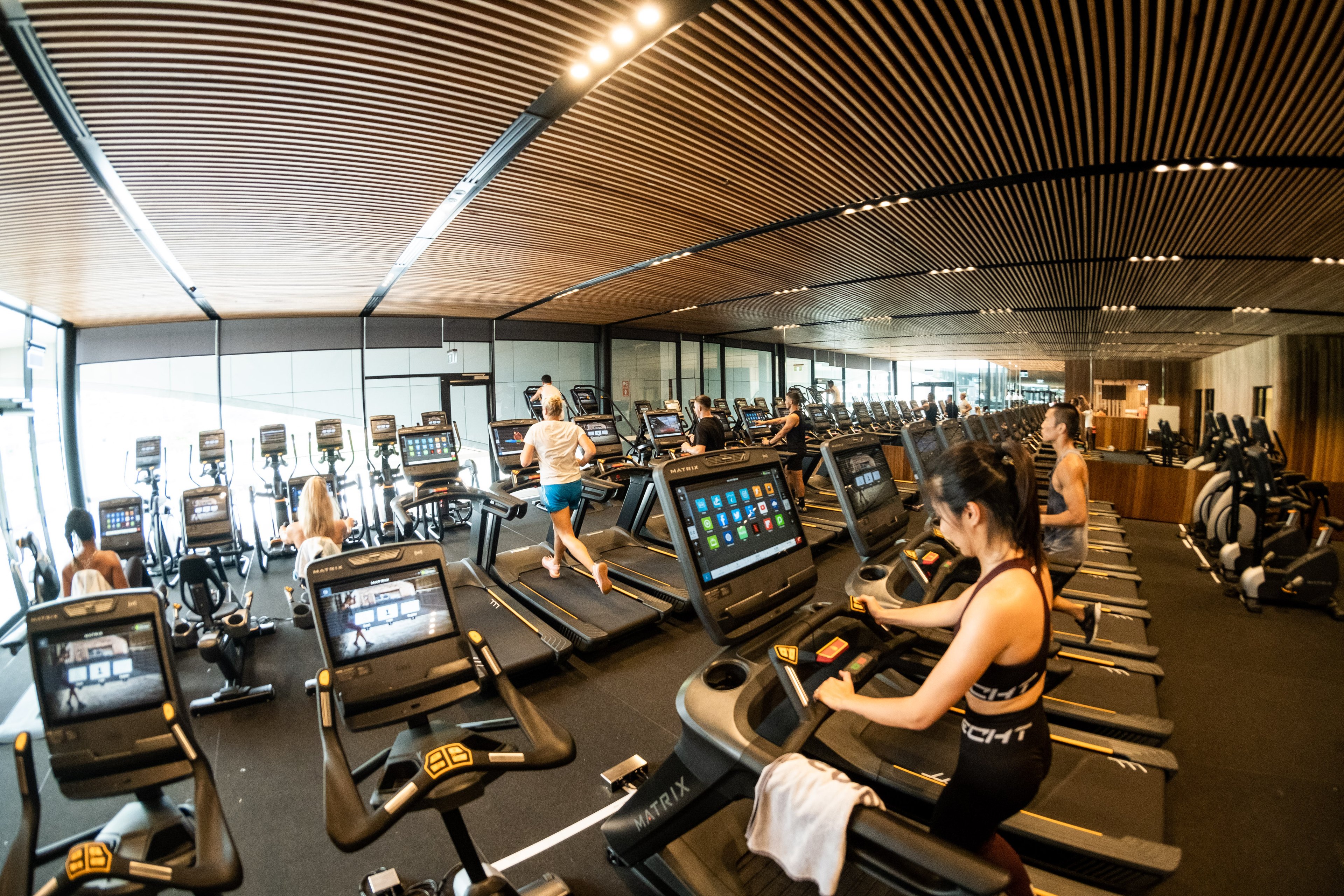 Gym floor in the fitness centre at Gunyama Park Aquatic and Recreation Centre