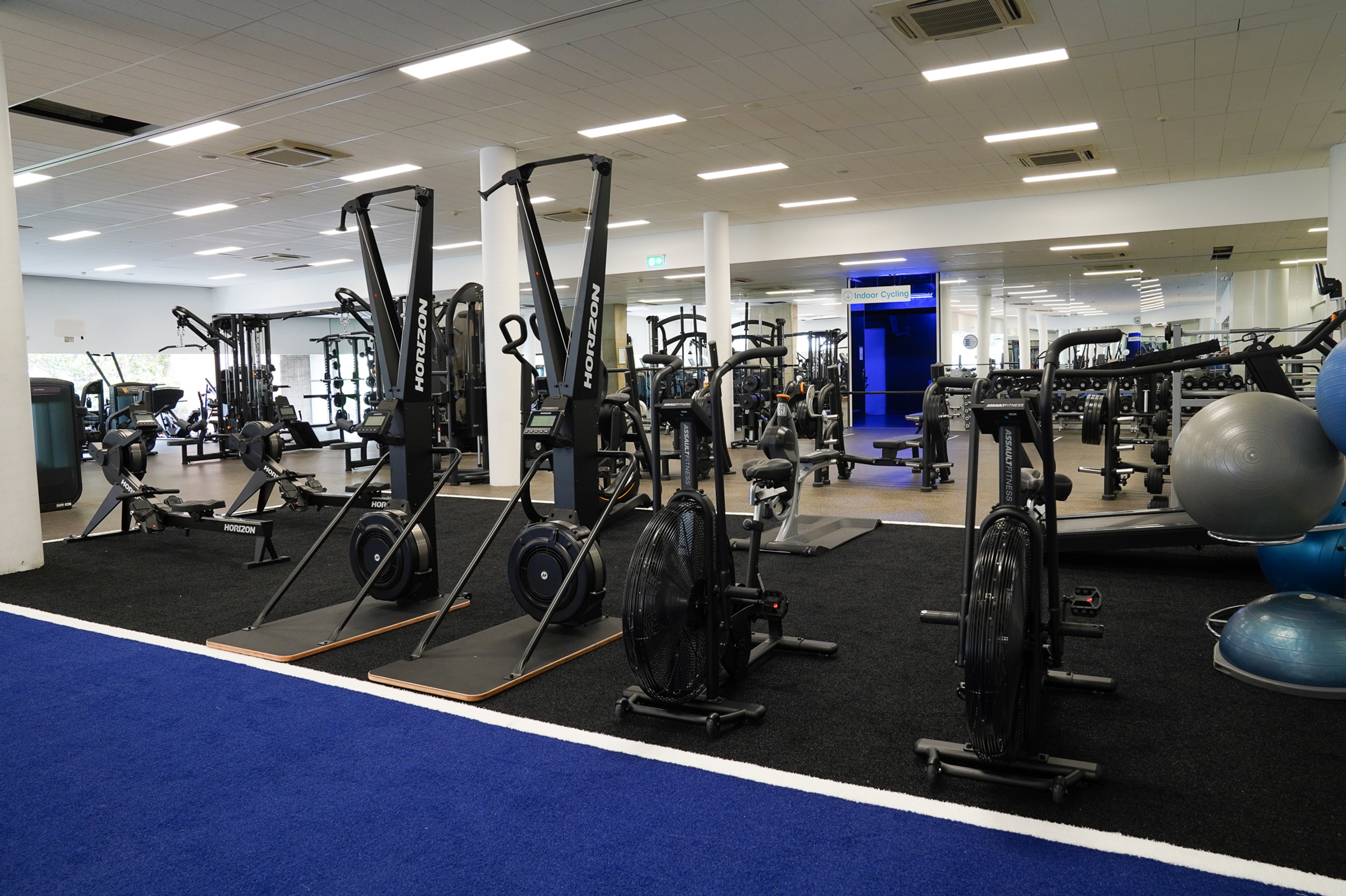 Gym floor in the fitness centre at Ian Thorpe Aquatic Centre