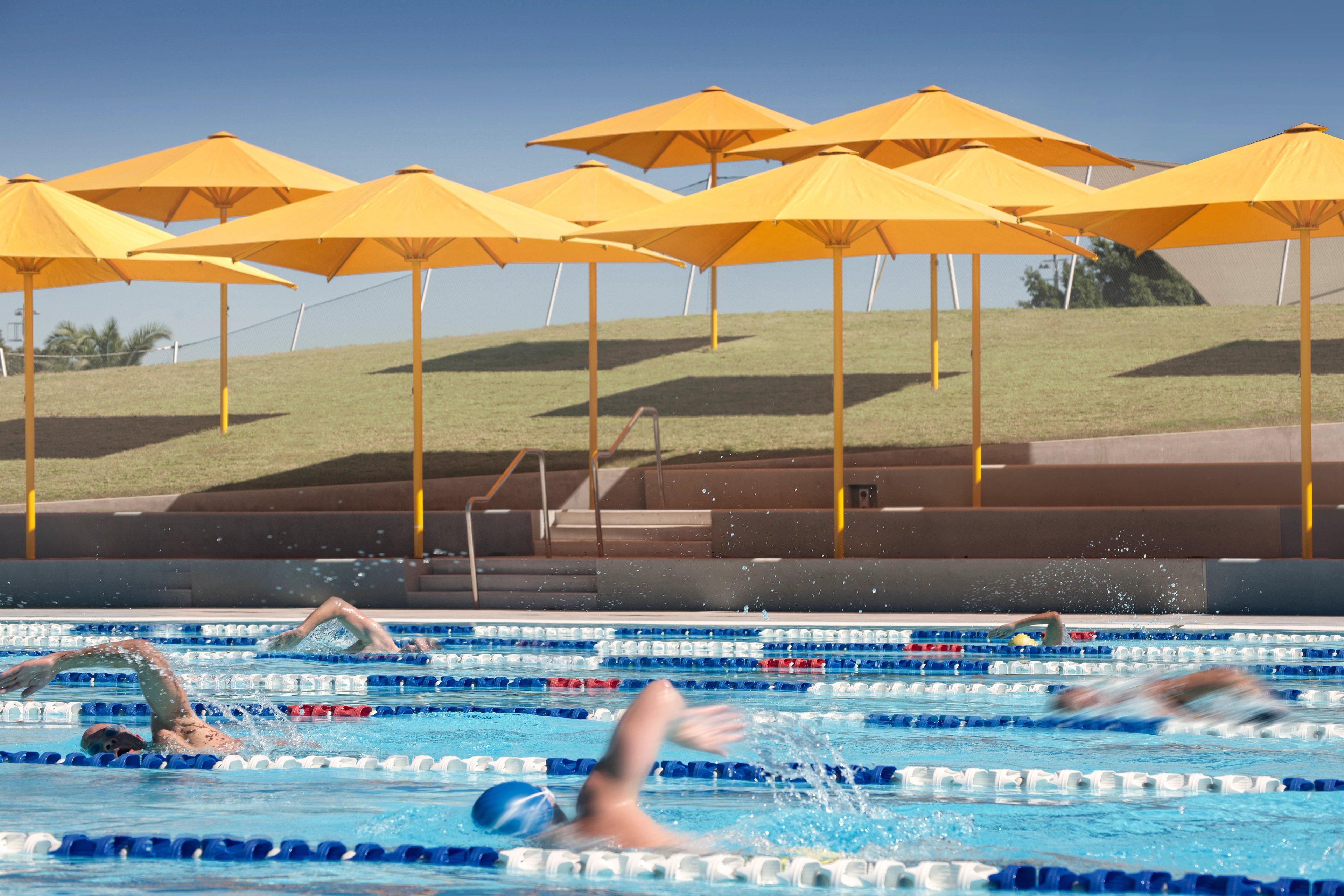 Swimmers in the pool at Prince Alfred Park Pool