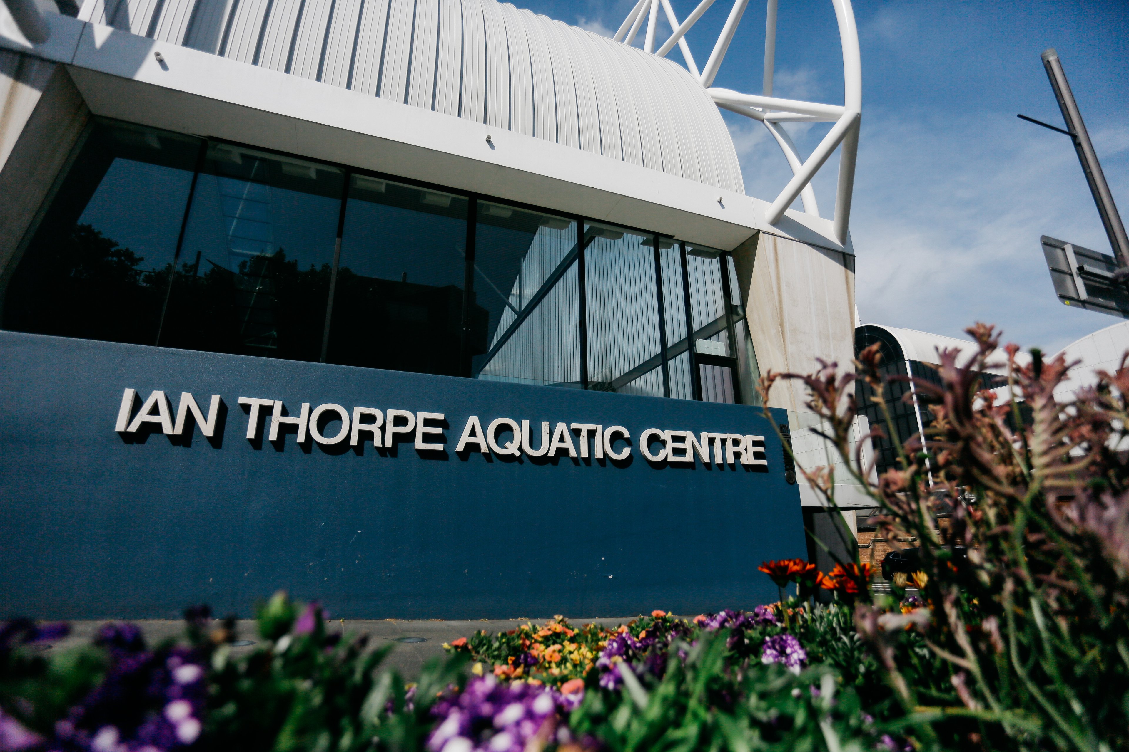 Photo of the outside of Ian Thorpe Aquatic Centre