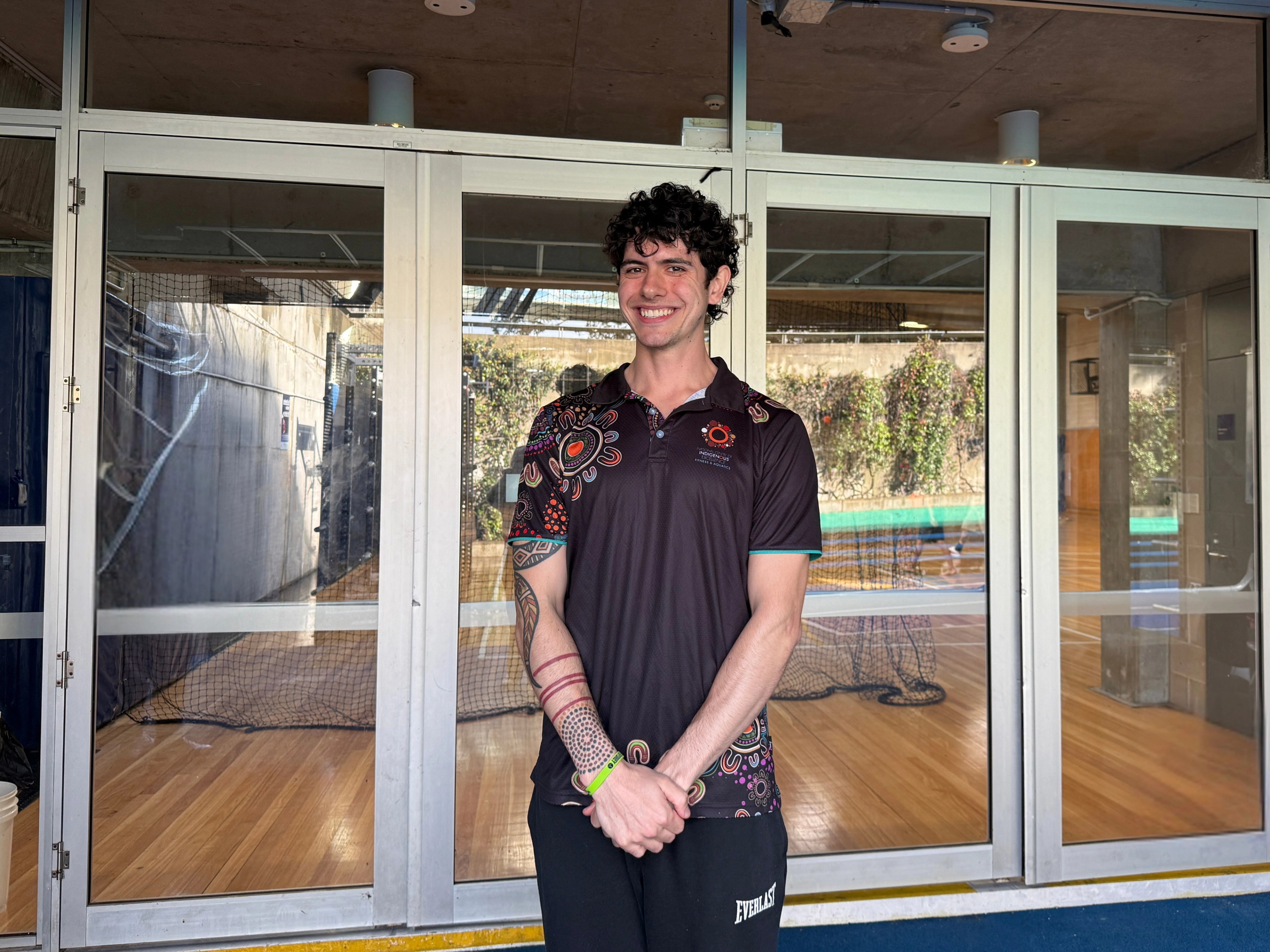 Nathan from the National Centre of Indigenous Excellence (NCIE) at Cook + Phillip Park Pool