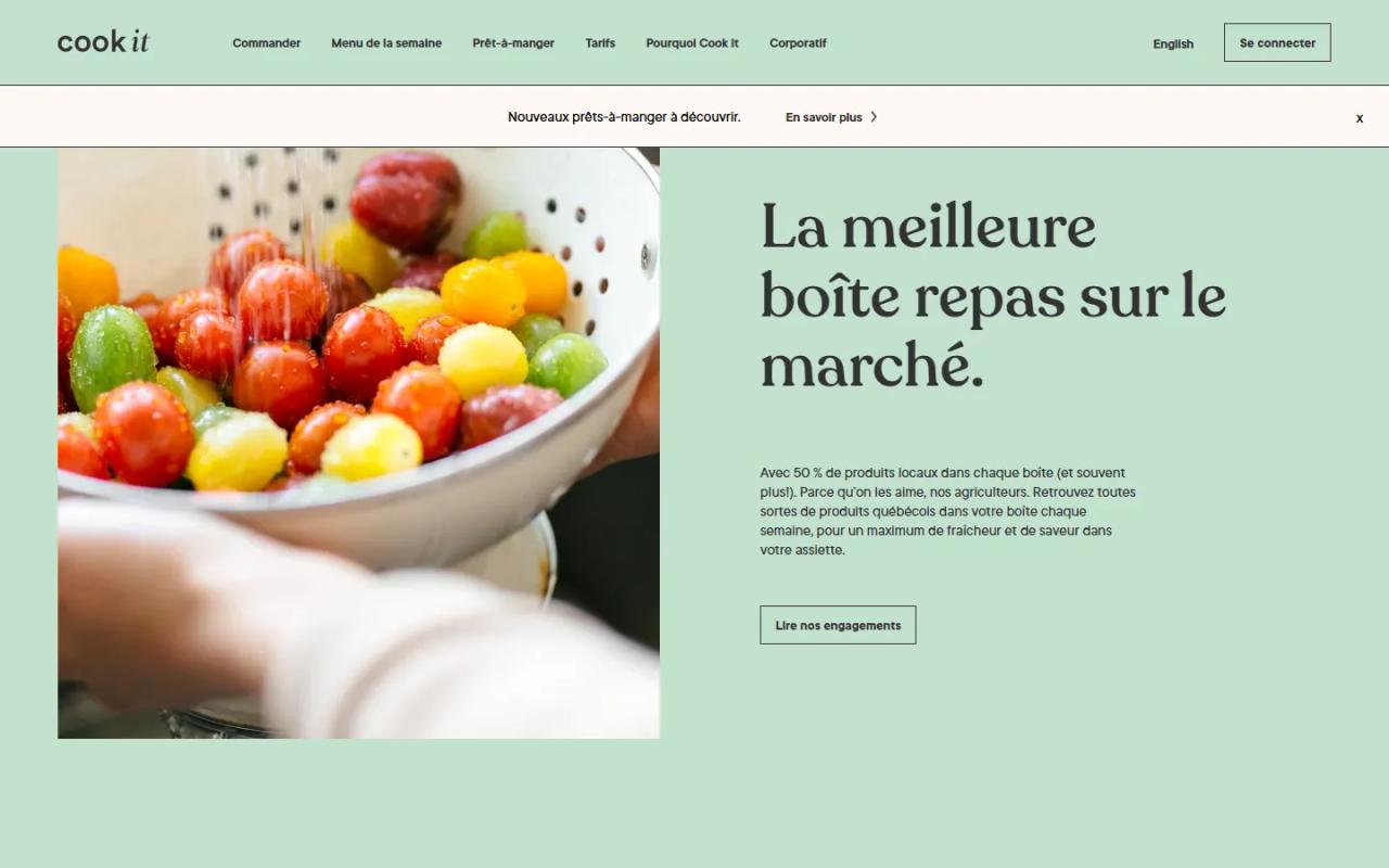 Engagement sur les produits locaux