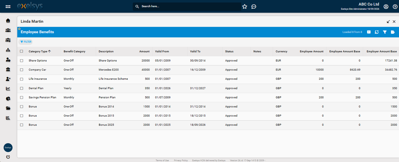 Compensation Recording & Structure