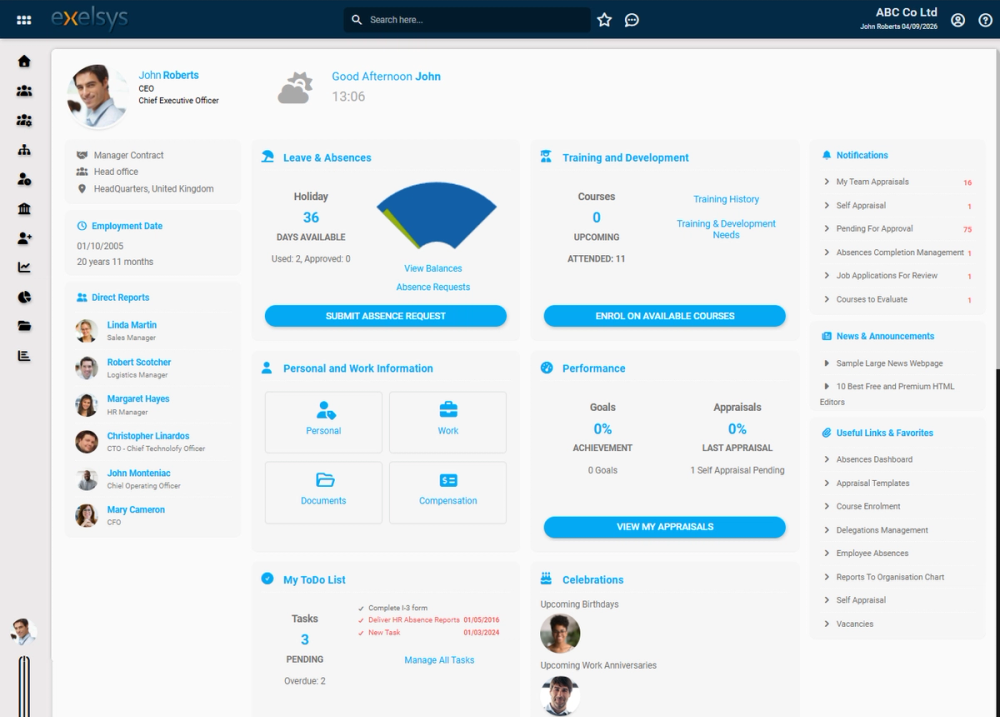 User Centred Dashboard