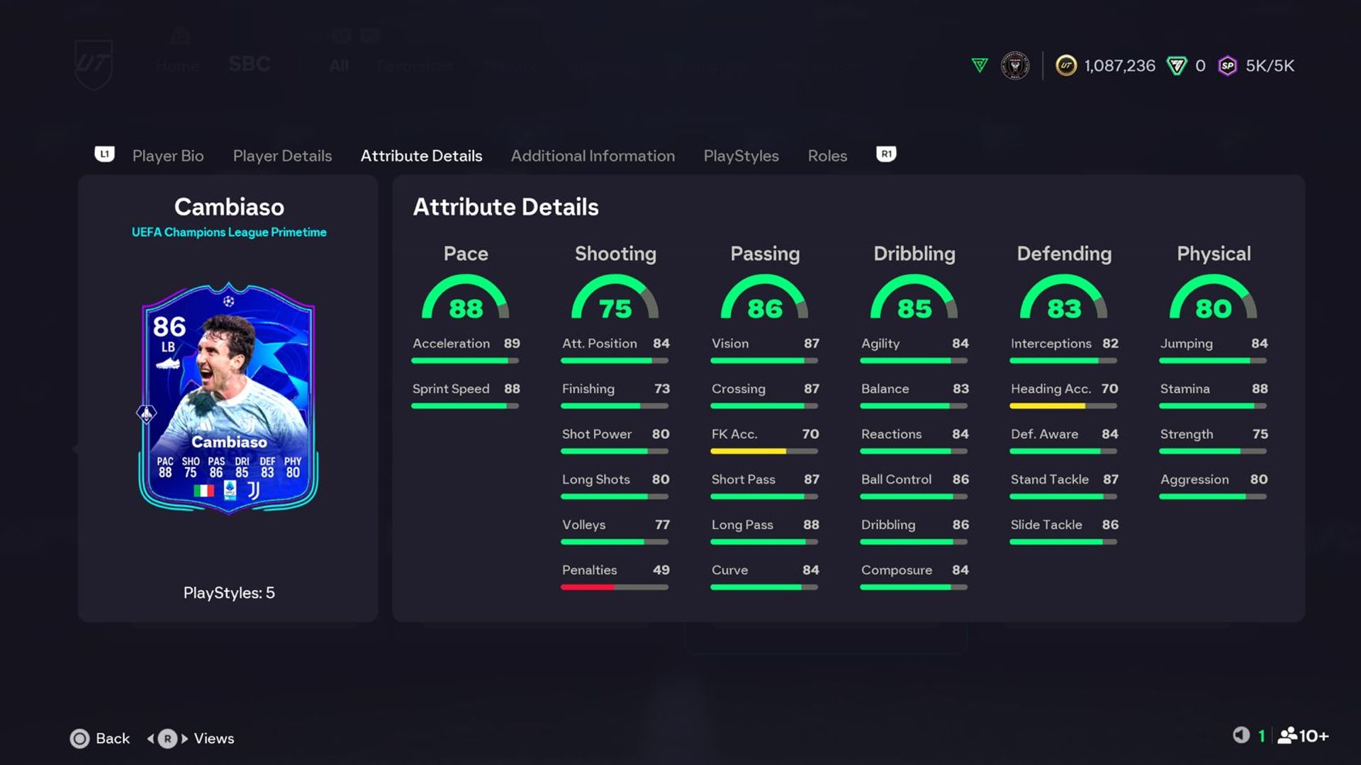 Andrea Cambiaso UEFA Primetime SBC One of the Best Fullbacks in FC 26 Ultimate Team