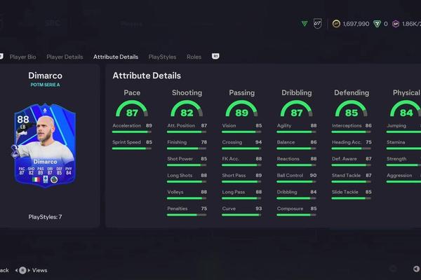 Serie A POTM January Dimarco SBC – Cheapest Solutions, Cost & Full Review