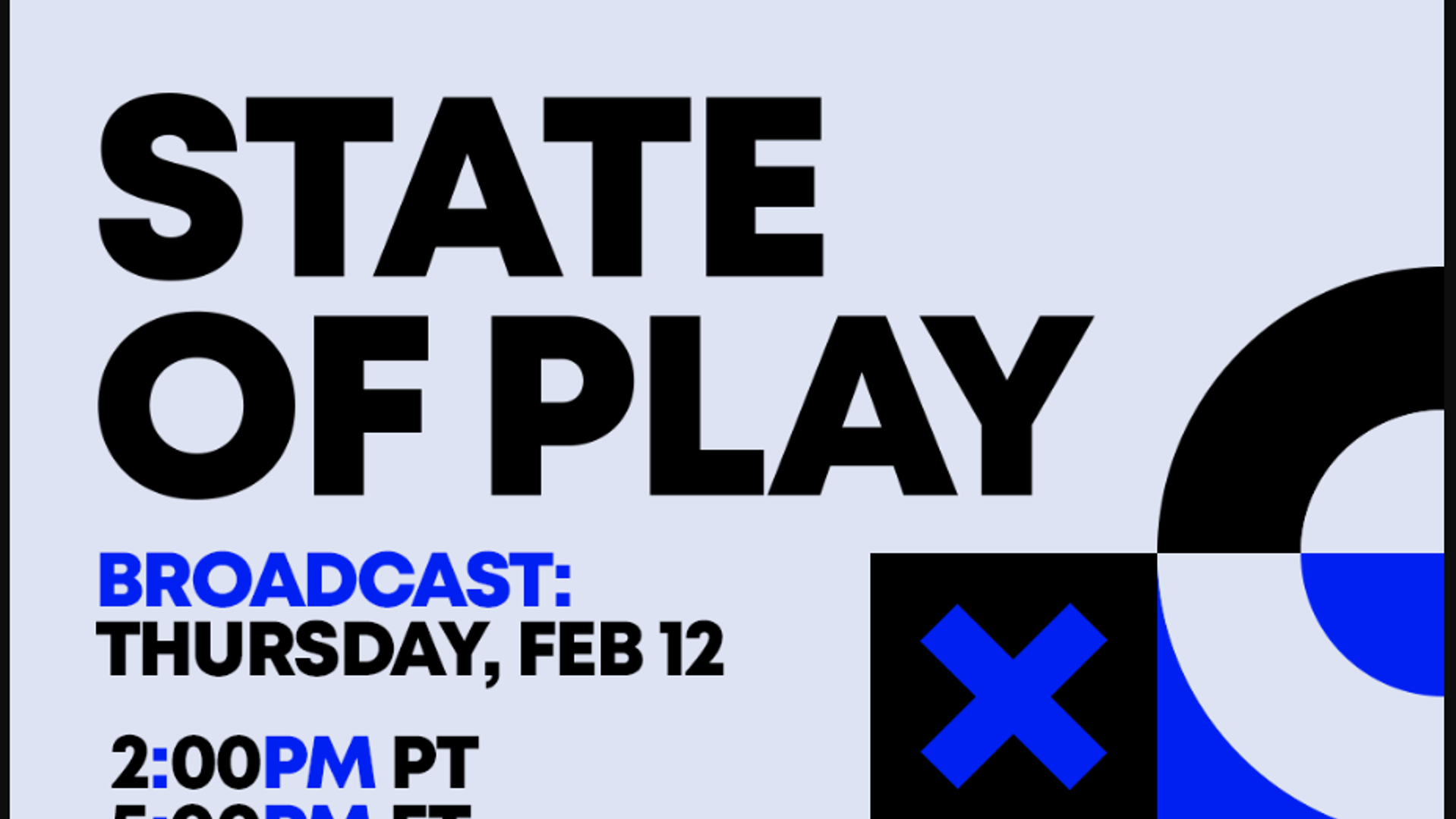 PlayStation State of Play announced for February 12 with 60+ minutes of PS5 games