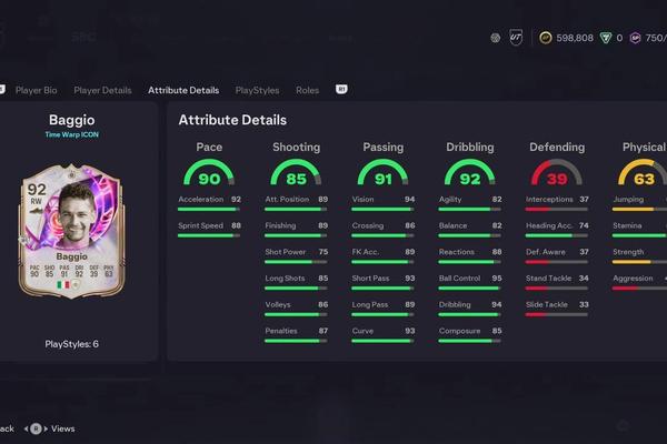 Roberto Baggio Time Warp Icon SBC Released in EA FC 26