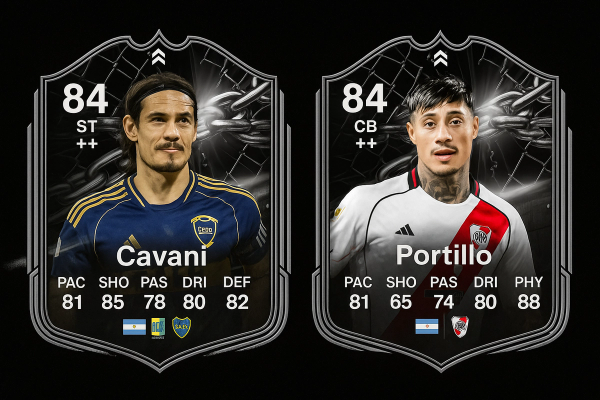 FC 26 Showdown SBC Edinson Cavani vs Juan Portillo in the Superclásico Showdown