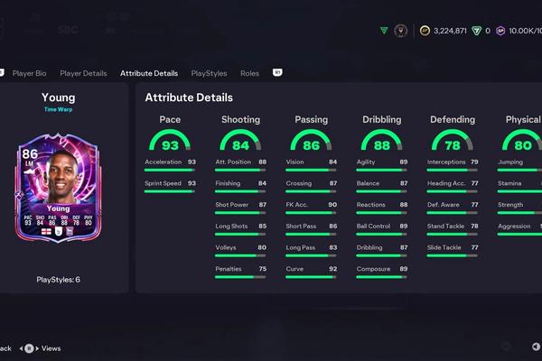 EA Sports FC 26 Ashley Young Time Warp SBC Revealed: Stats, PlayStyles & Full Requirements