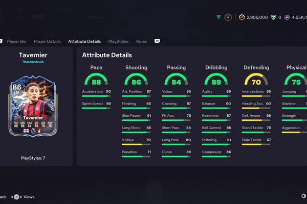 Marcus Tavernier Thunderstruck SBC: Cheapest Solutions, Full Requirements and Cost in EA FC 26