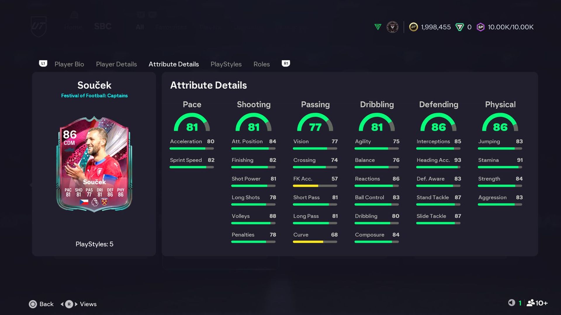 New Tomáš Souček Festival of Football: Captains SBC Drops in EA FC 26 – Full Breakdown