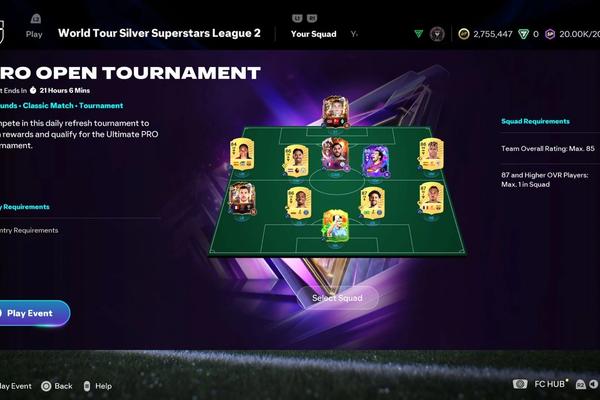 PRO Open Tournament Live in EA FC 26 – Full Rewards & Squad Rules