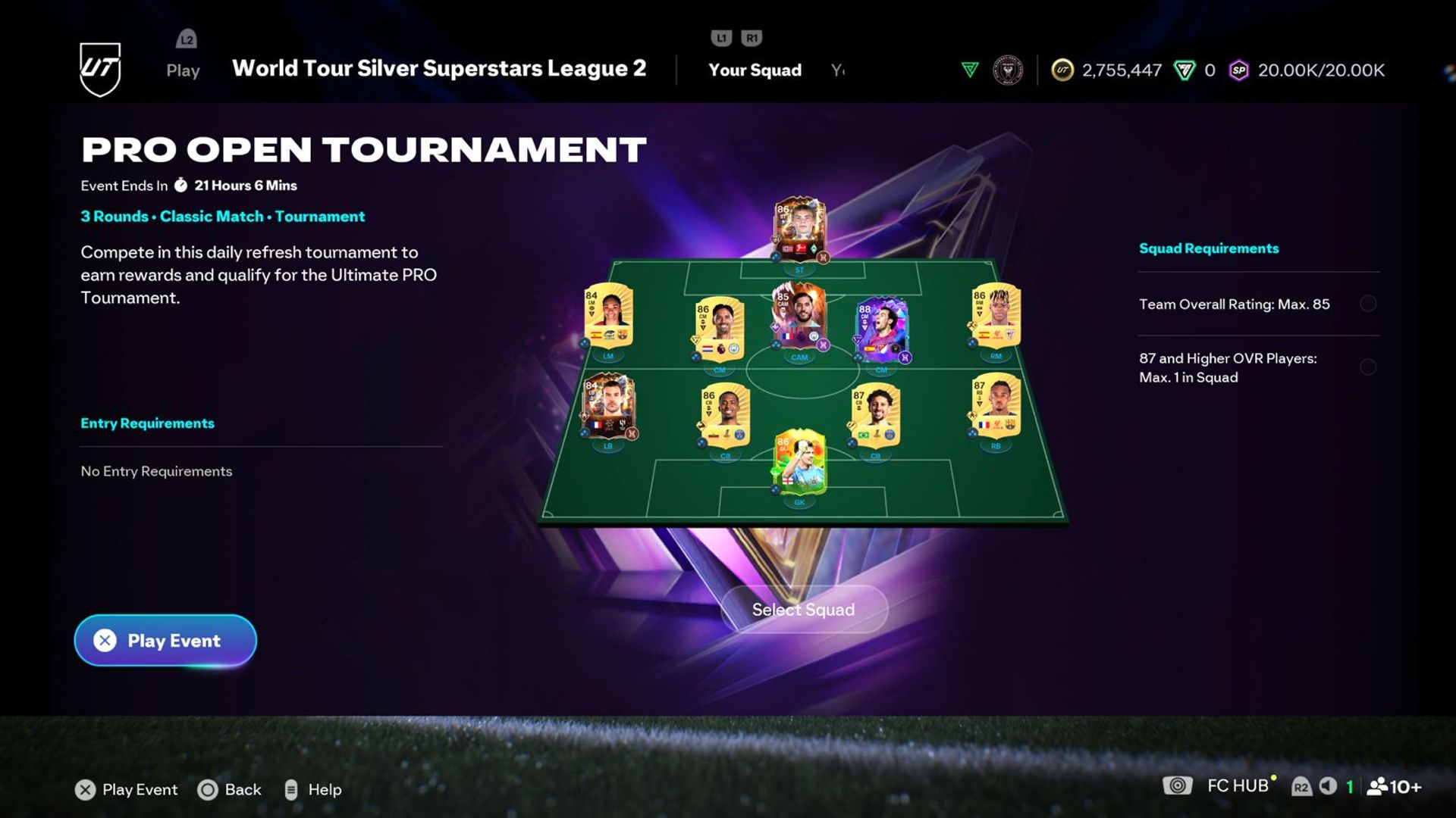 PRO Open Tournament Live in EA FC 26 – Full Rewards & Squad Rules