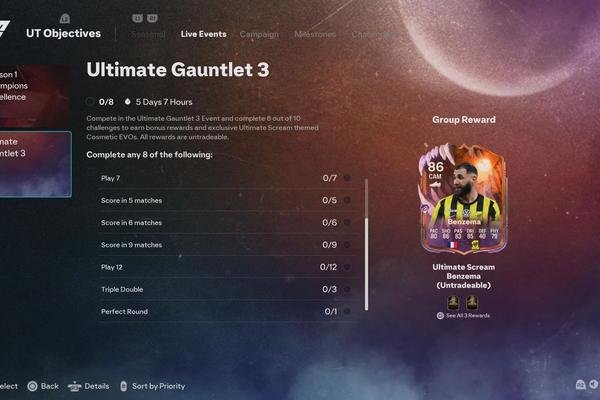 Ultimate Gauntlet is Back! Earn Ultimate Scream Benzema and Huge Pack Rewards in EA FC 26
