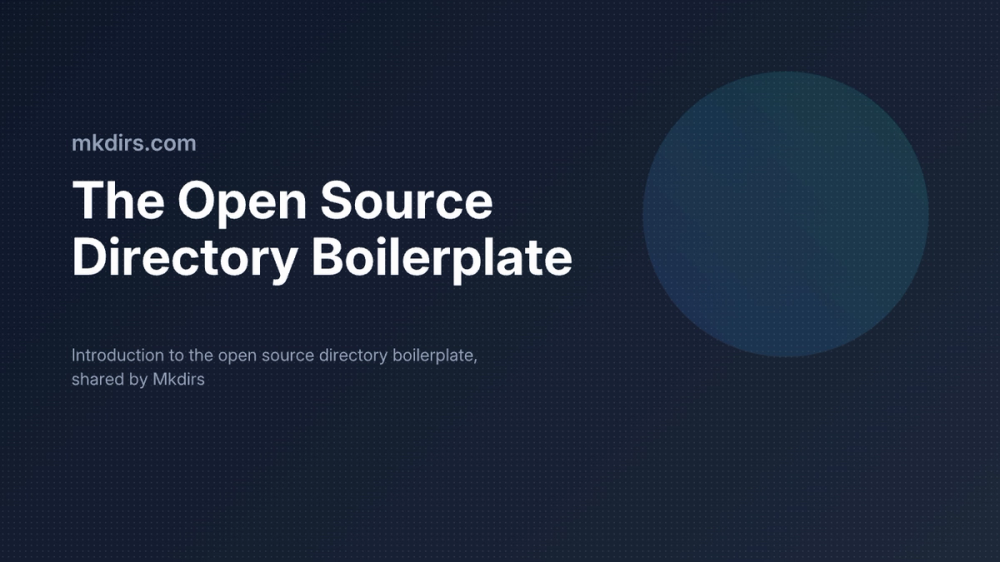 Blog Post Image of The Open Source Directory Boilerplate