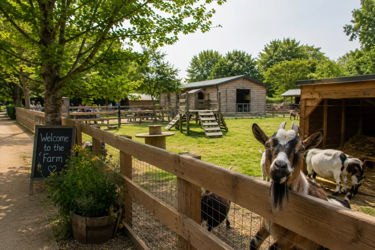 Farm and animal venue for a summer 1st birthday | Partyfer