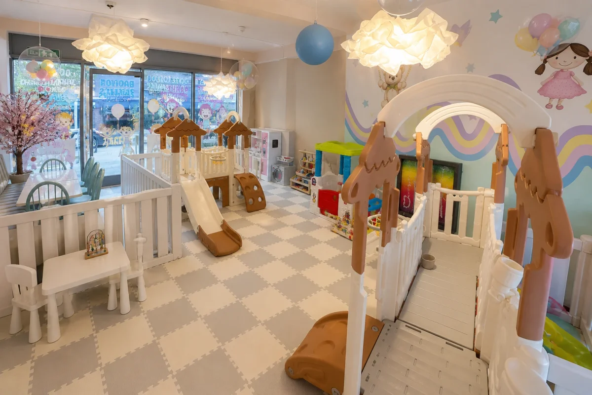 Calm toddler play café with a softer, more curated indoor setup for younger children | Partyfer