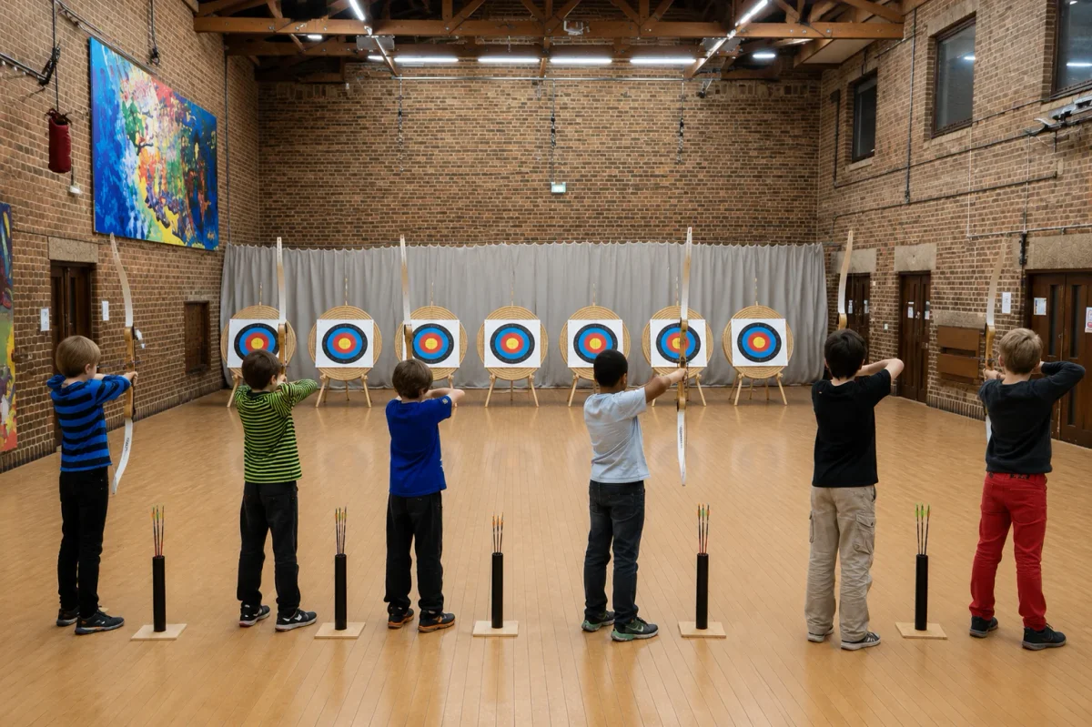 Indoor archery birthday activity near Wood Green | Partyfer