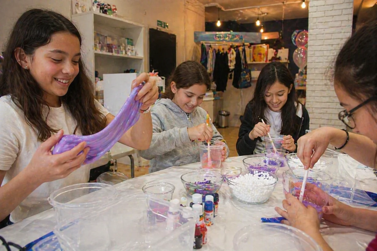 Creative slime-making and hands-on workshop party for older kids | Partyfer