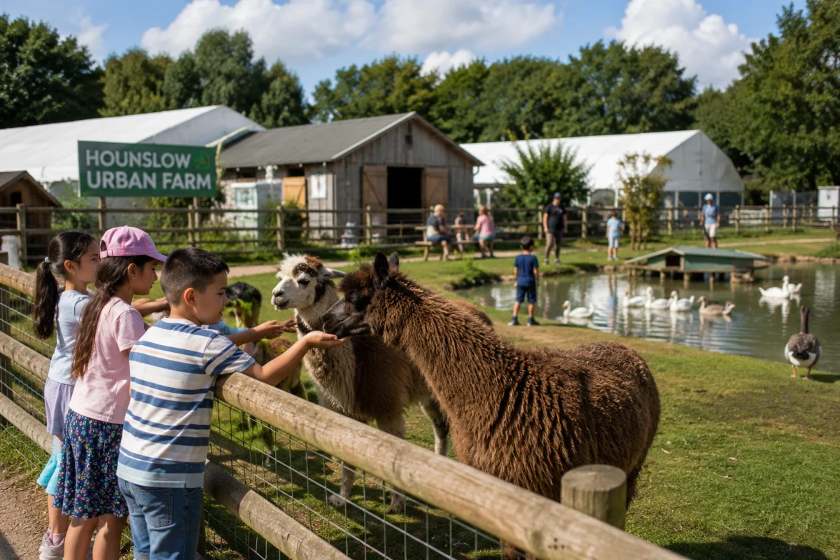 Outdoor farm birthday with animals, pond views and relaxed family activities | Partyfer