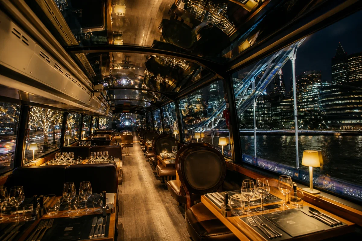 Premium London dining bus experience for an 18th birthday milestone celebration | Partyfer