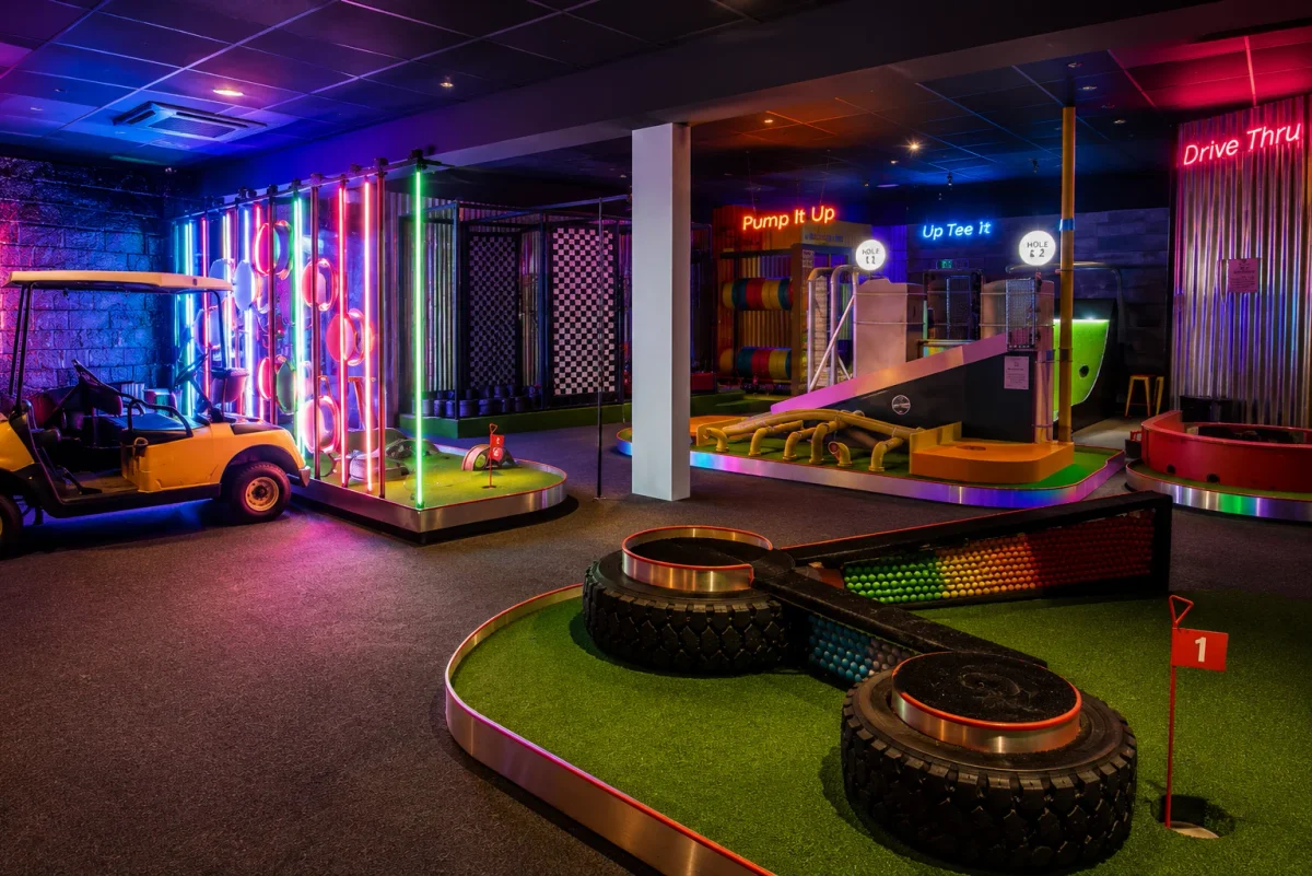 Crazy golf and alternative activity birthday venue near Greenwich Peninsula | Partyfer