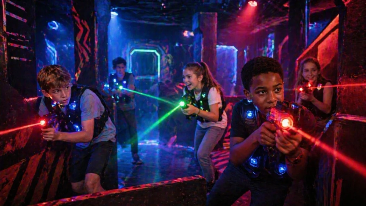 Laser tag team challenge for older kids who enjoy action-led play | Partyfer