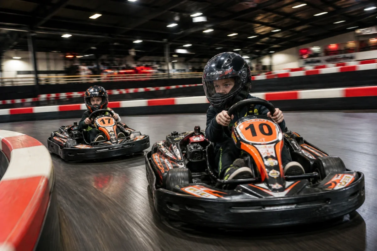 Go-kart racing boy birthday party in London with speed, turns and friendly competition | Partyfer