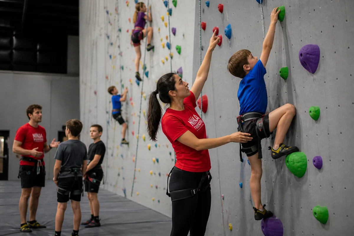 Climbing and wall-based kids birthday experience in London with instructor guidance, active challenges and structured group play | Partyfer