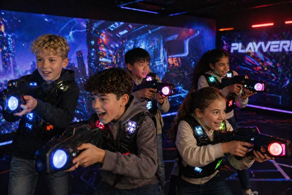 Immersive digital team gameplay for older kids | Partyfer