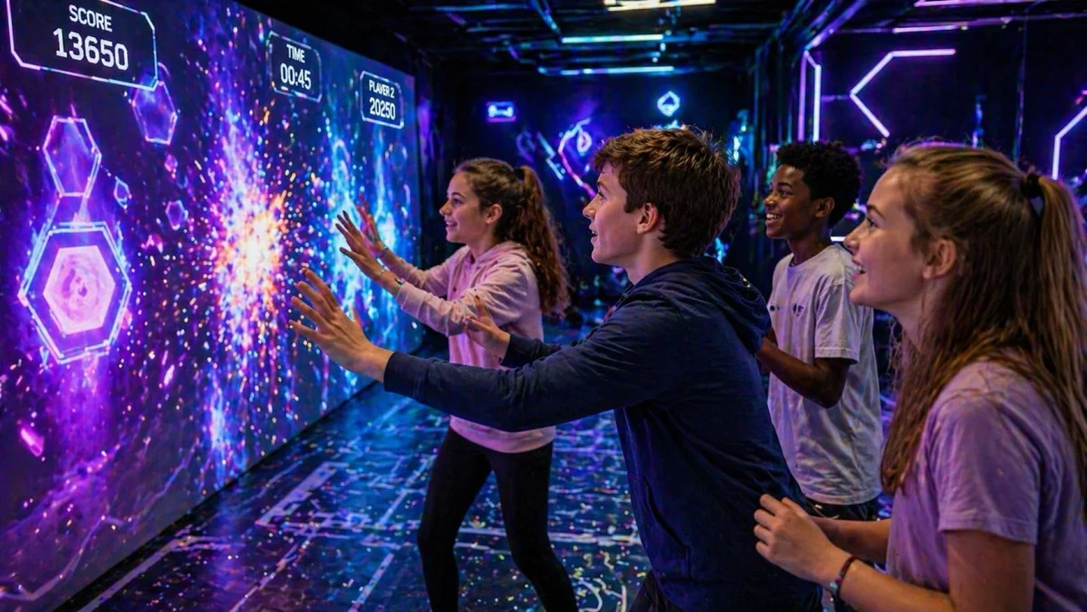 Immersive digital gameplay and social team fun for older kids | Partyfer
