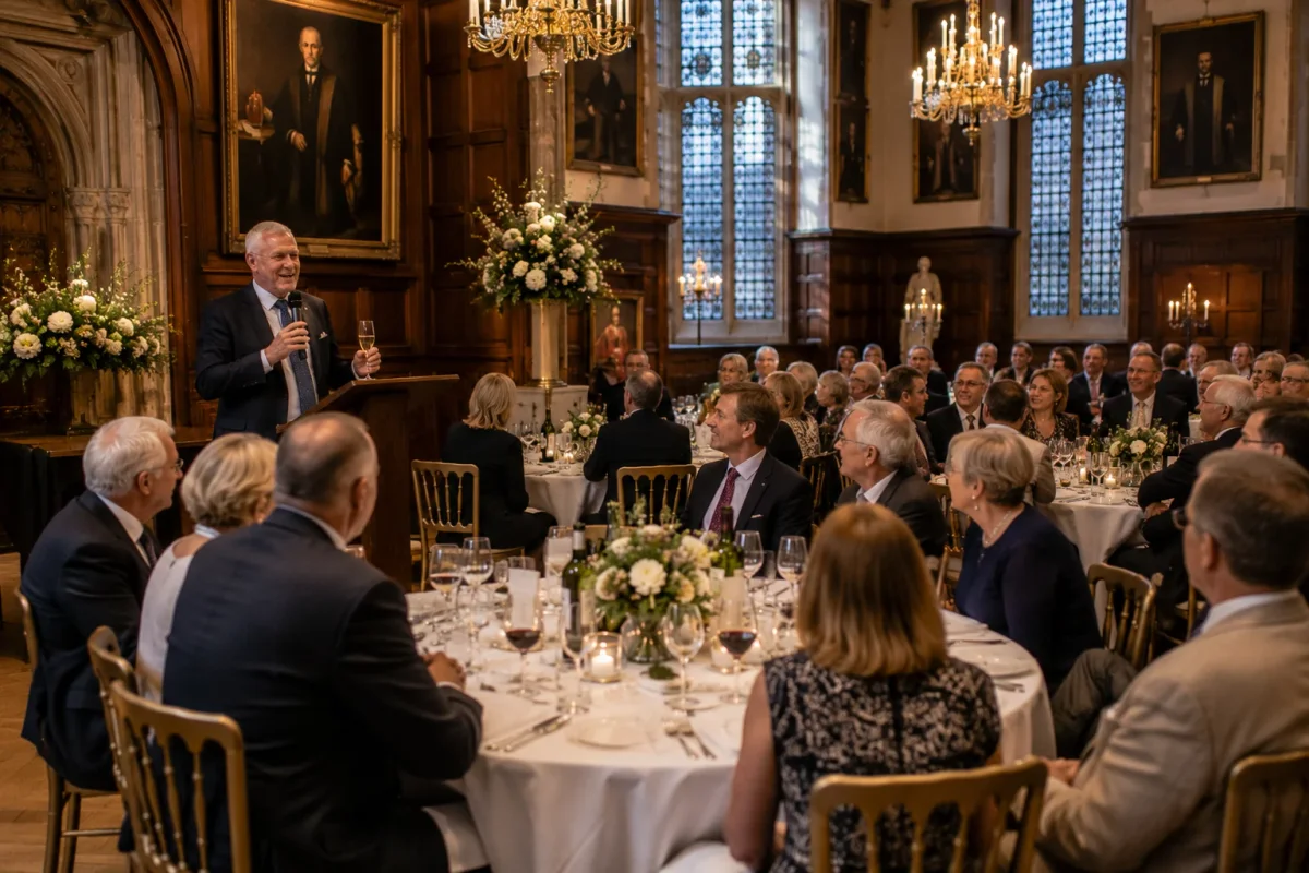 Formal retirement banquet in a historic London-style venue | Partyfer