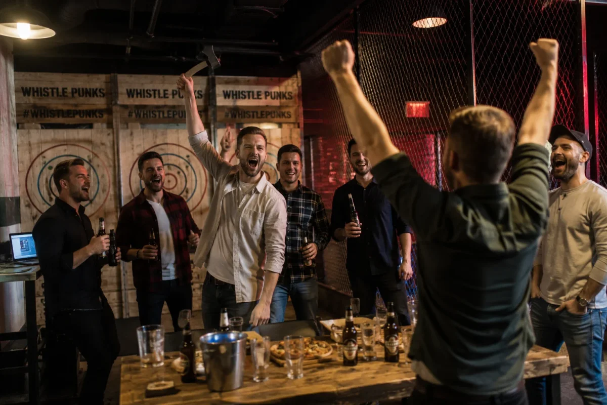 Activity-led stag do celebration with food, drinks and a lively group moment | Partyfer