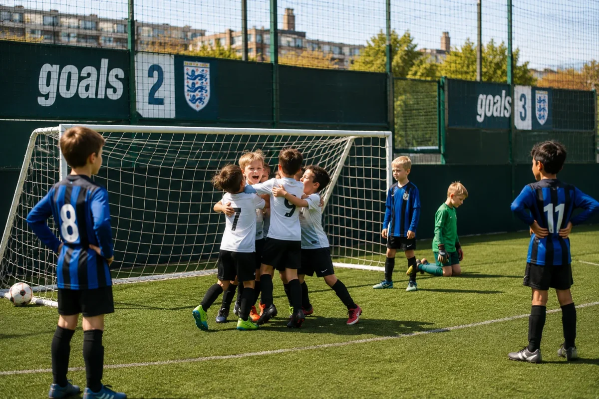 Football birthday party with outdoor pitch celebration | Partyfer